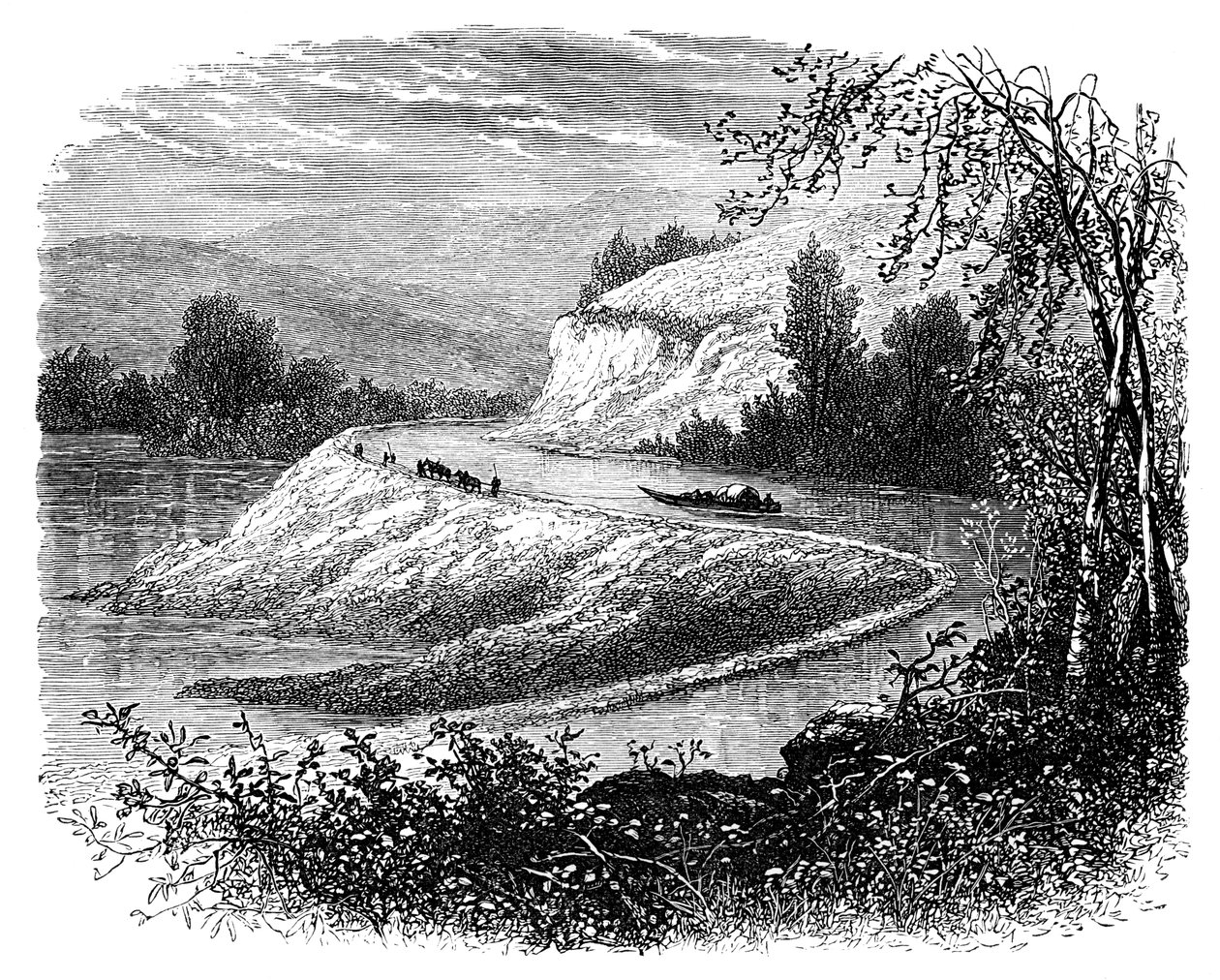 The James River and Countryside near Richmond, Virginia, USA, 19th Century by Unbekannt