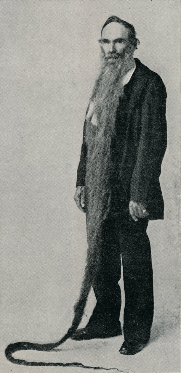 The Longest Beard on Record, 1896, 1910 by Unbekannt