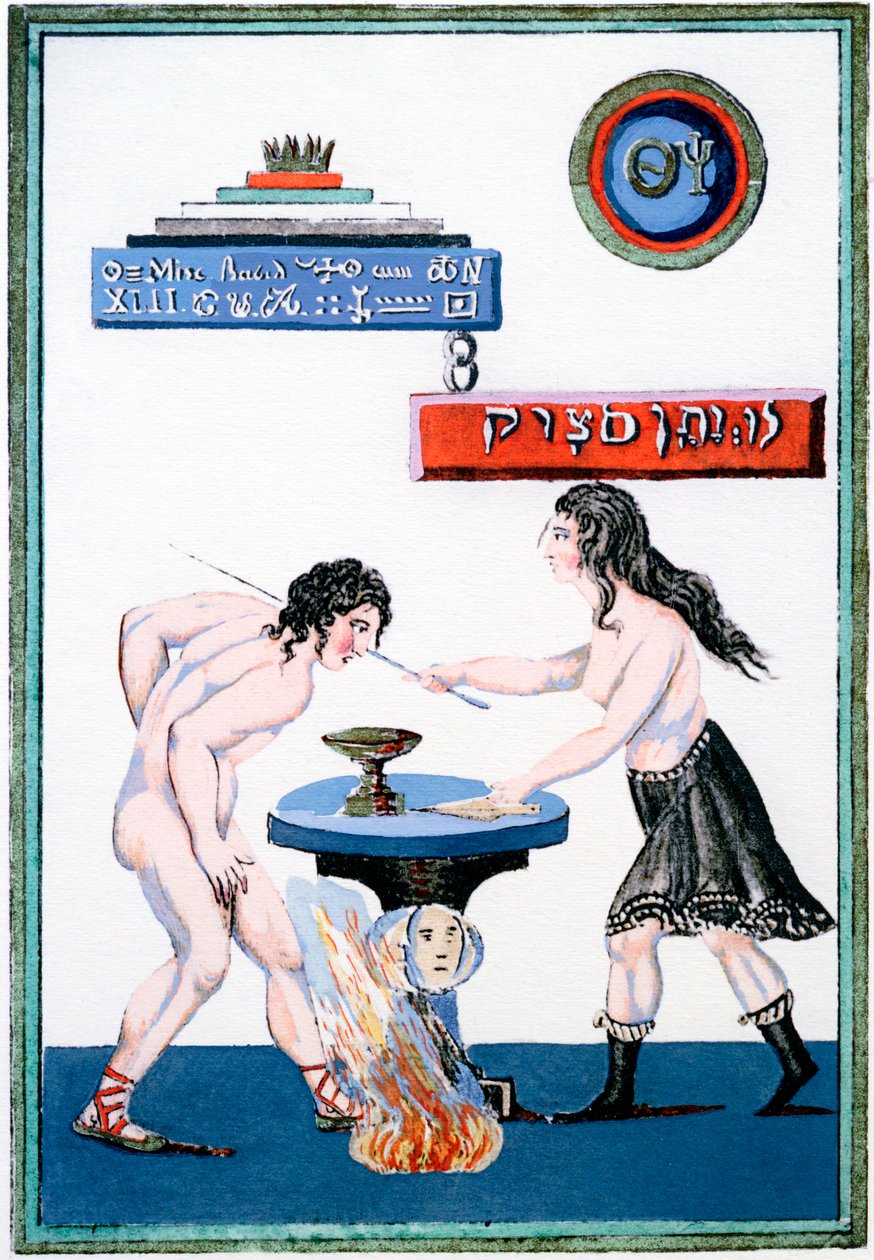 The Magic Mirror revealing its secrets, 18th century by Unbekannt