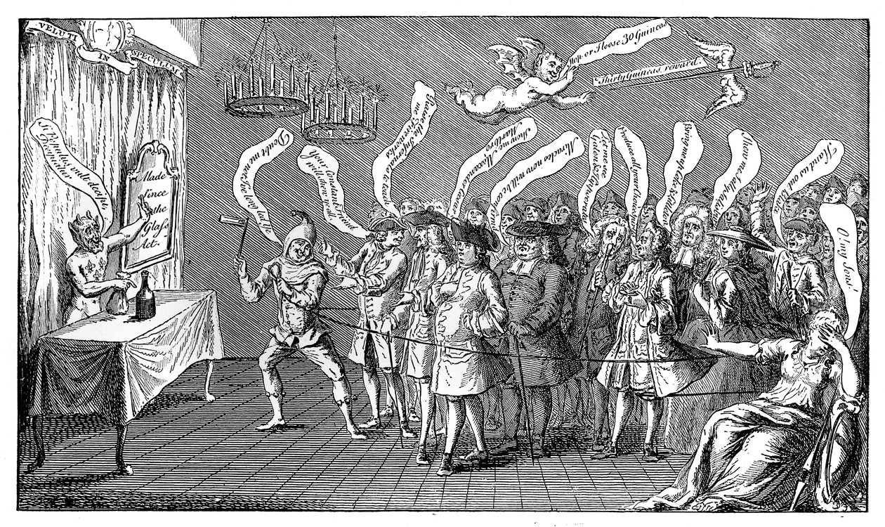 The Magician or Bottle Conjurer. English Credulity: or, You