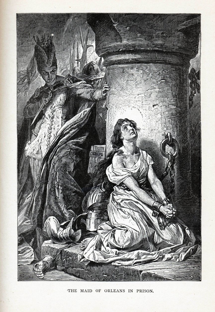 The Maid of Orleans in Prison by Unbekannt