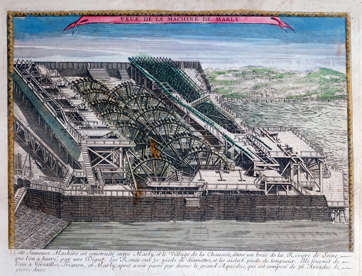 The Marly Machine, 18th century by Unbekannt