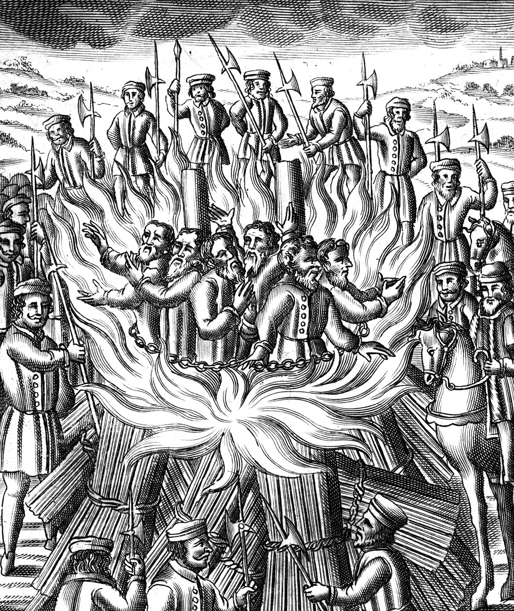 The Martyrdom of Six Men at Brainford, 1558 by Unbekannt
