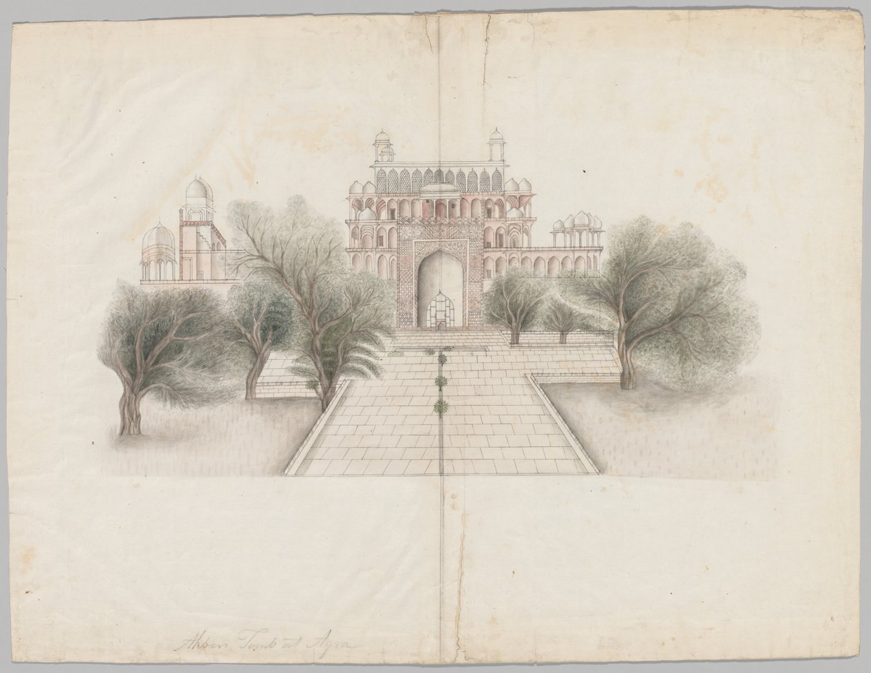 The Mausoleum of Akbar at Secundrabad, Early 19th Century by Unbekannt