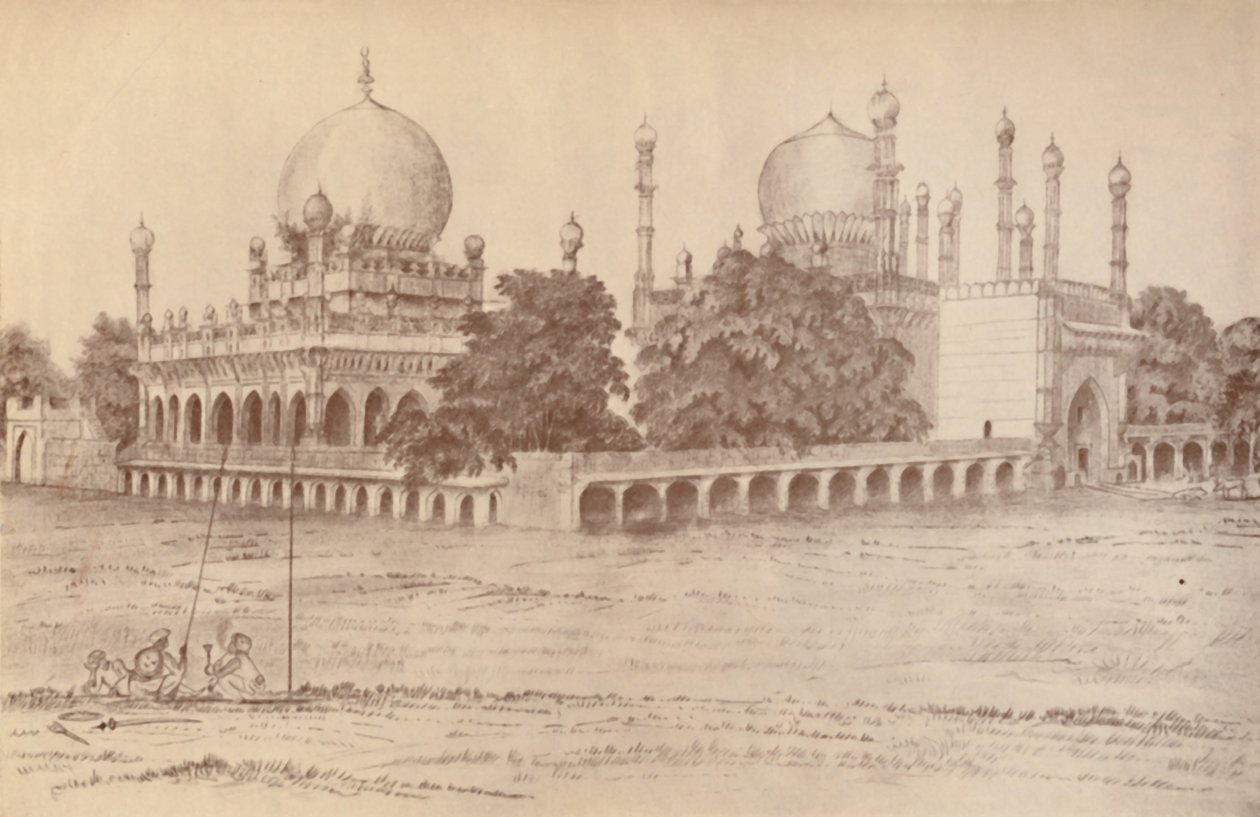 The Mausoleum of Ibrahim Shah, King of Bijapur, at Bijapur, 1821, 1936 by Unbekannt