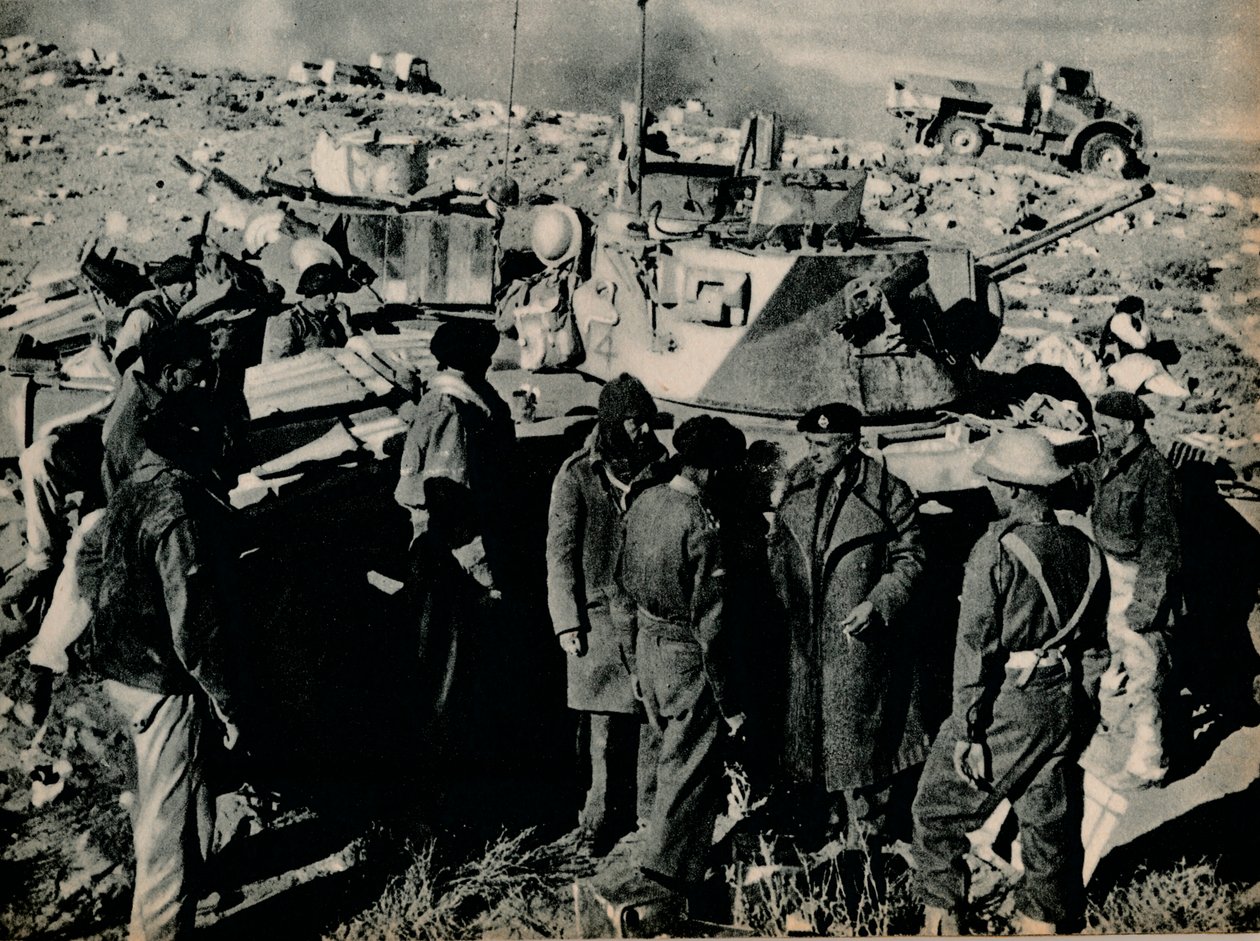 The Meeting at El Duda. On 26 November the Tobruk Garrison Took El Duda by Unbekannt