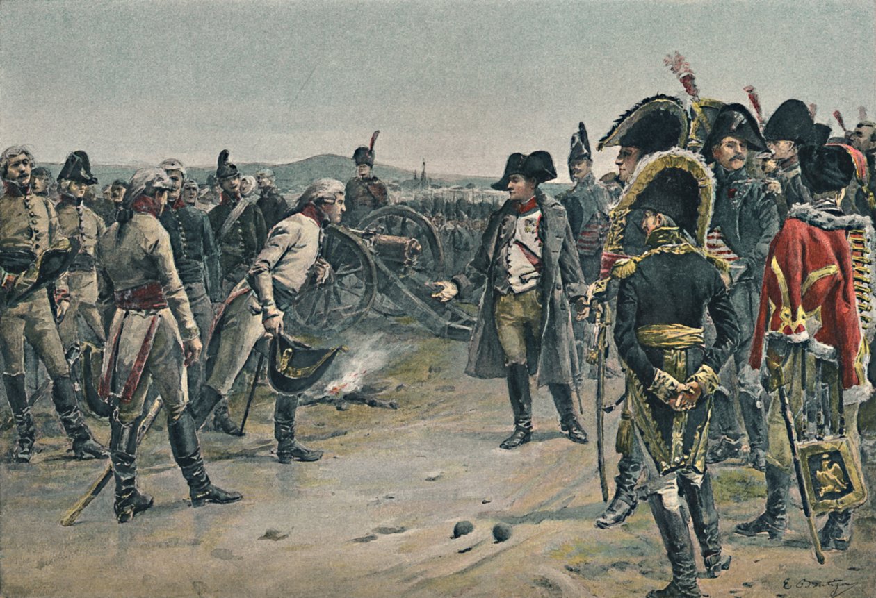 The Meeting of Napoleon and Mack, 1805 by Paul Émile Boutigny