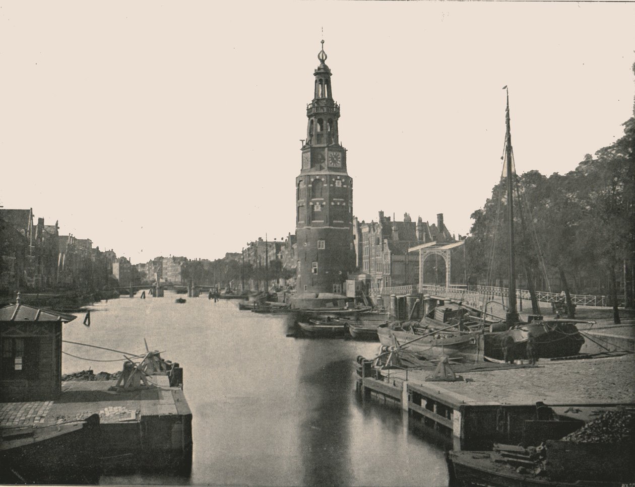 The Montelbaanstoren, Amsterdam, Netherlands, 1895 by Unbekannt