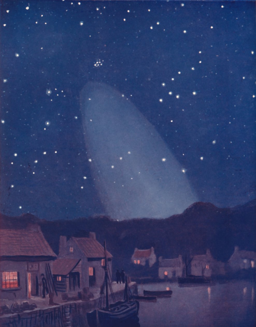 The Mysterious Cone of the Light in the Sky by Unbekannt