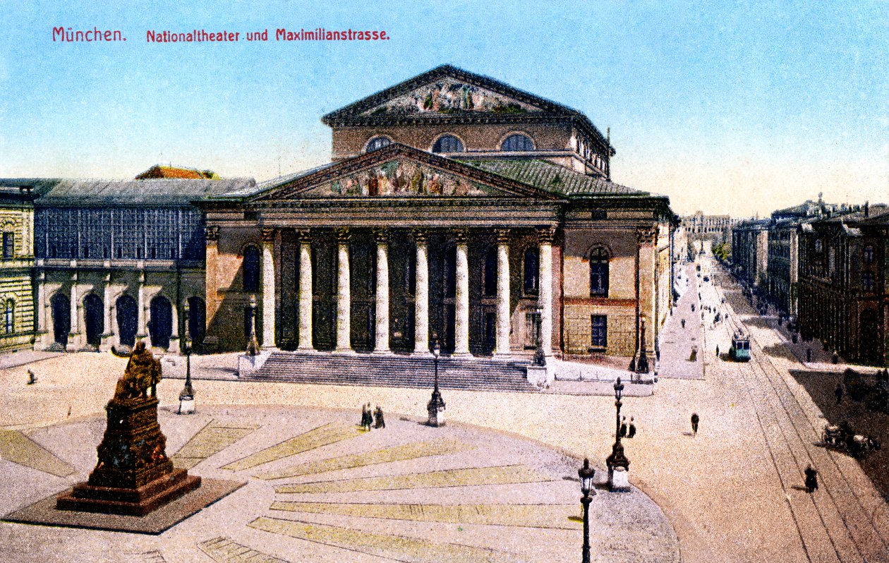 The National Theatre and Maximilian Strasse, Munich, Germany, 1925 by Unbekannt