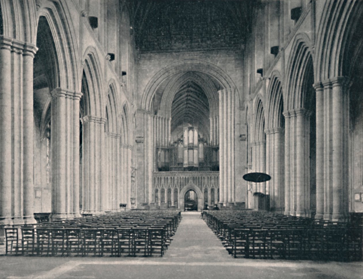 The Nave, Ripon Cathedral by Unbekannt