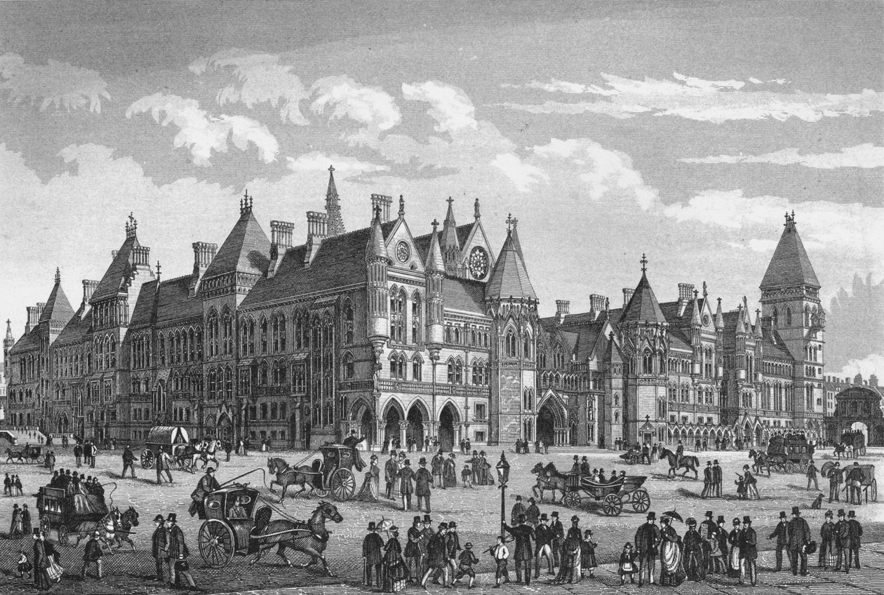 The New Law Courts, Westminster, London, c1878 by Unbekannt