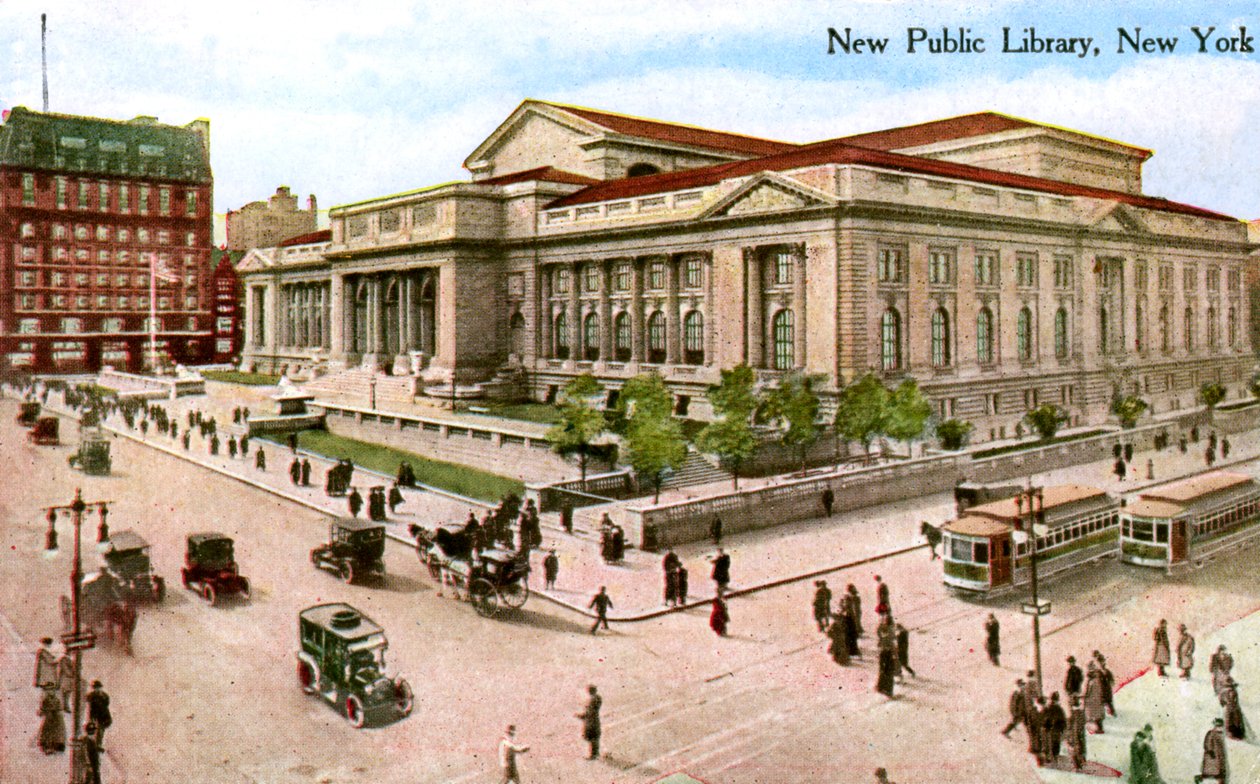 The New Public Library, New York, USA by Unbekannt