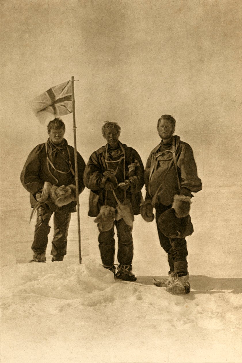 The Northern Party at the South Magnetic Pole, 17 January 1909 by Unbekannt