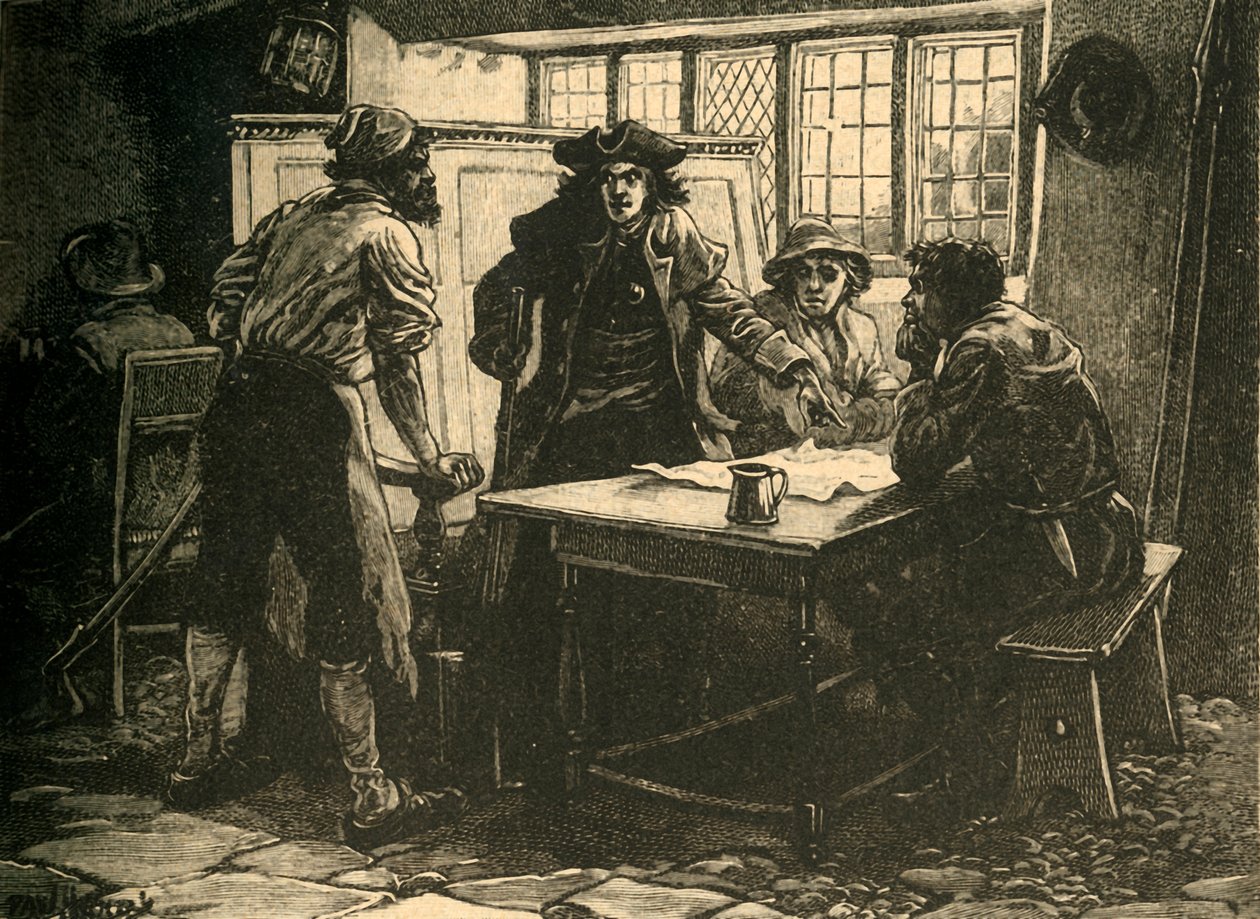 The Nottingham Captain and Agitators at the White Horse Inn, Pentrich, Derbyshire by Unbekannt
