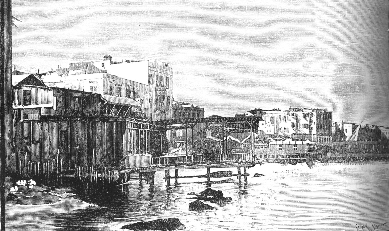 The Old Harbour, Alexandria by Unbekannt
