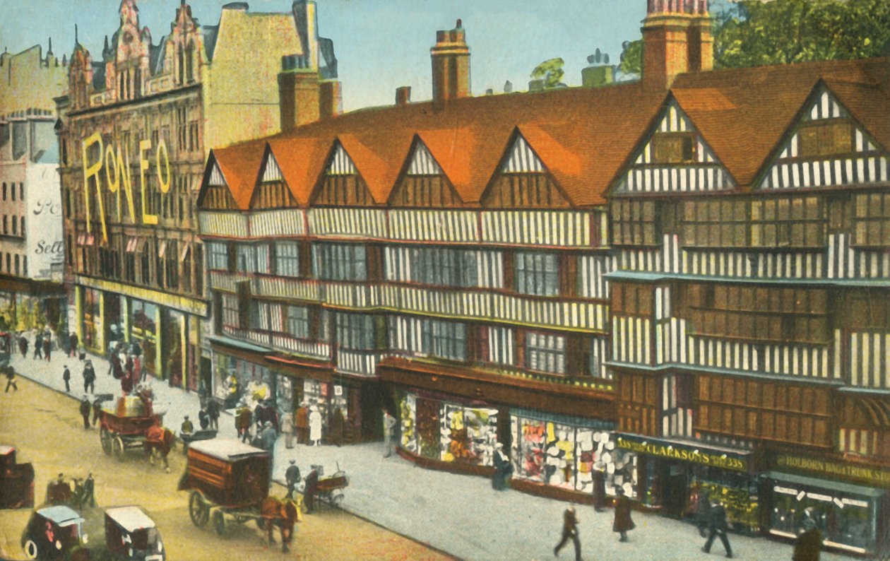 The Old Houses, Holborn, London, c1910 by Unbekannt
