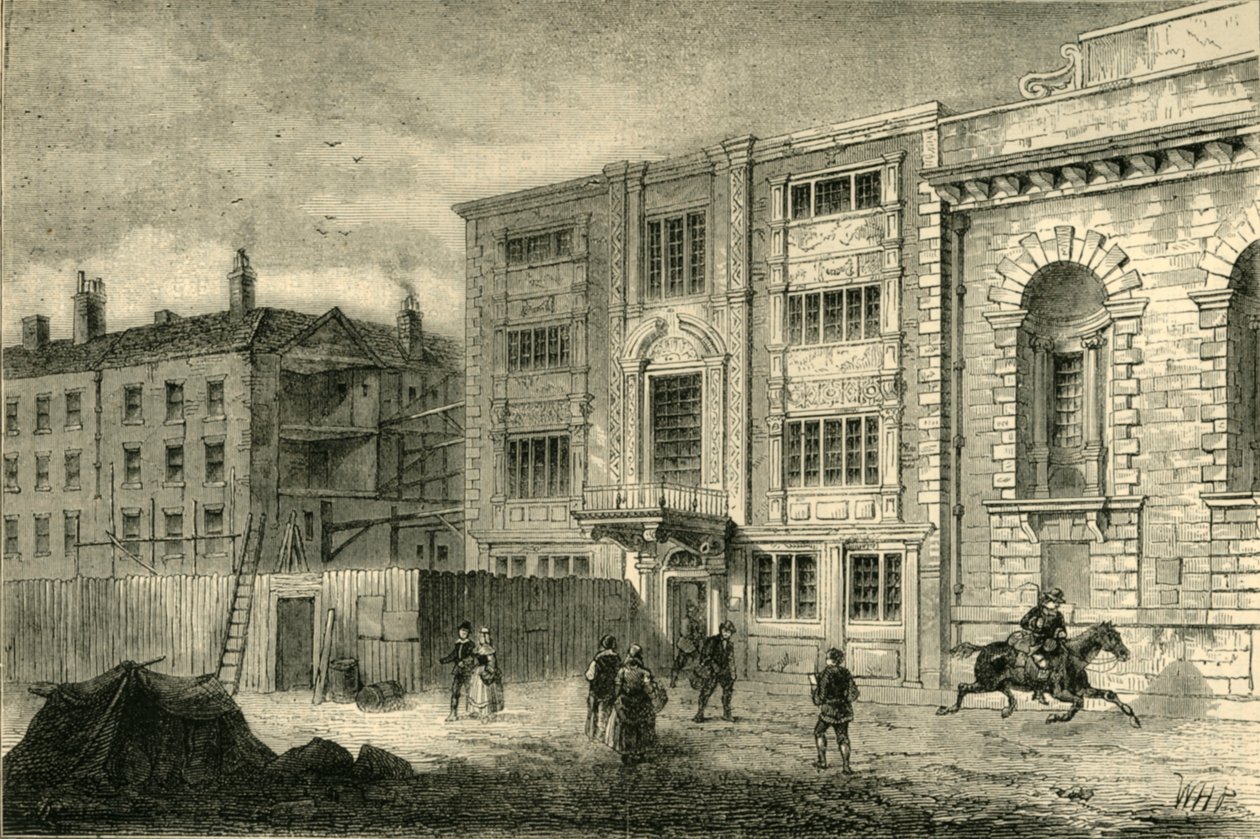 The Old Post Office, in Lombard Street, about 1800, c1872 by Unbekannt