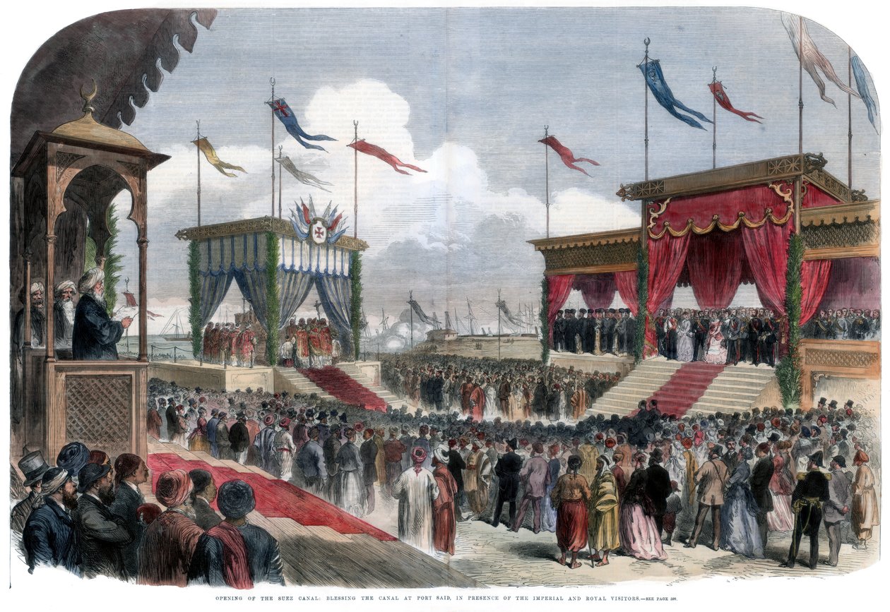 The Opening of the Suez Canal, Port Said, Egypt, 17 November 1869 by Unbekannt