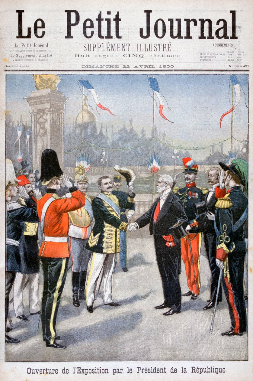 The Opening of the Universal Exhibition by the President of the Republic, Paris by Unbekannt