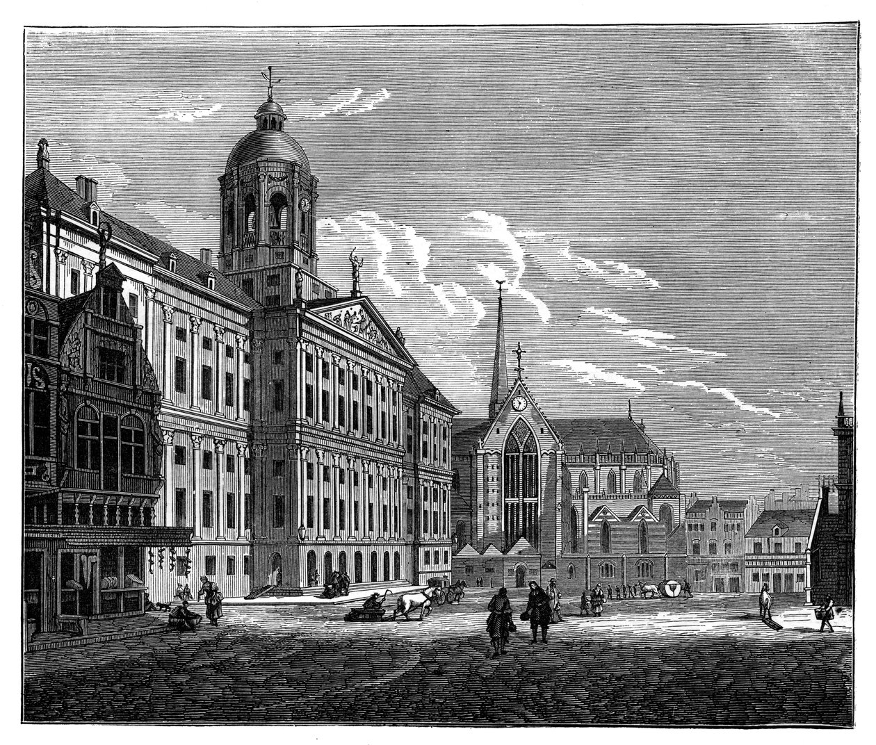 The Palais Royal, Amsterdam by Unbekannt