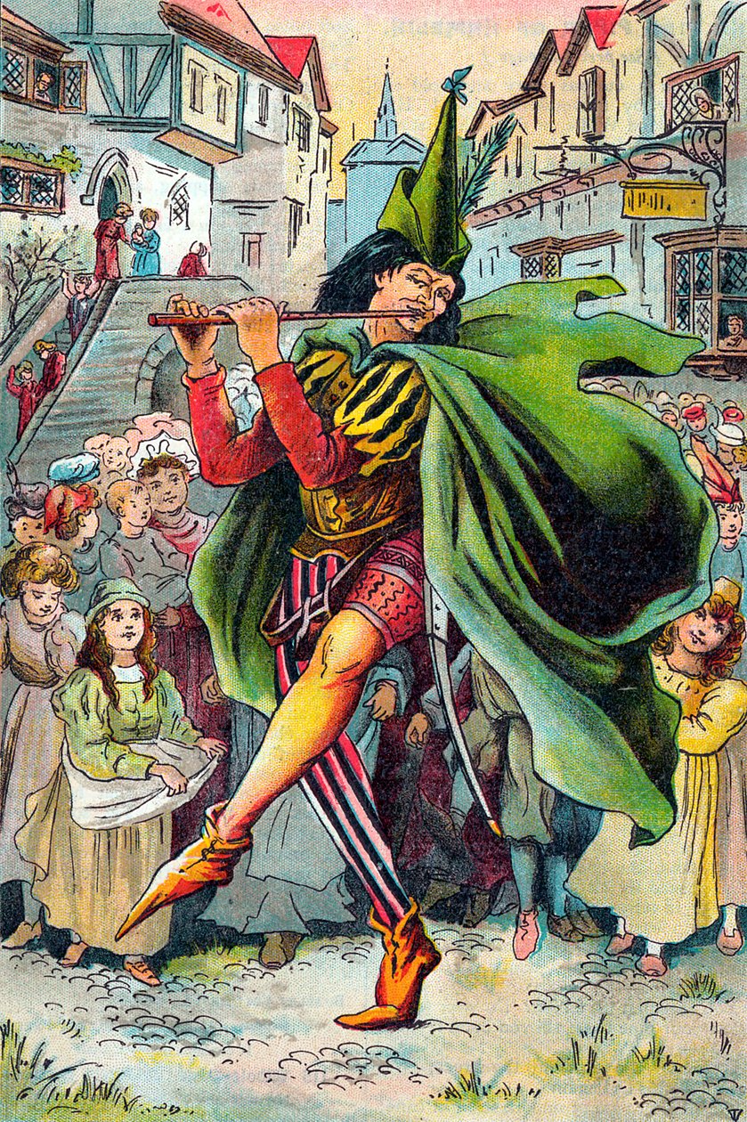 The Pied Piper leading away the children of Hamelin, c1899 by Unbekannt