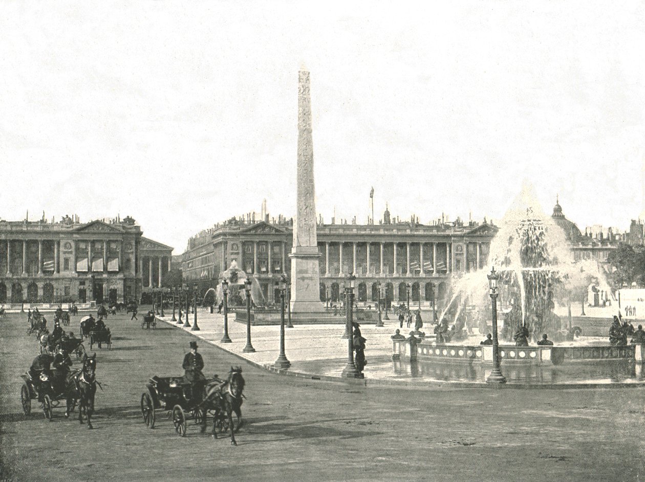 The Place de la Concorde, Paris, France by Unbekannt