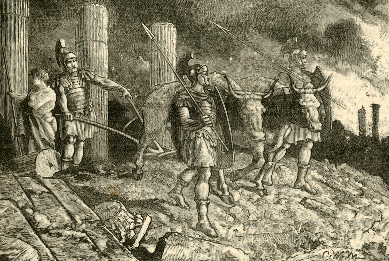 The Plough Driven Over the Site of Carthage, 1890 by Unbekannt
