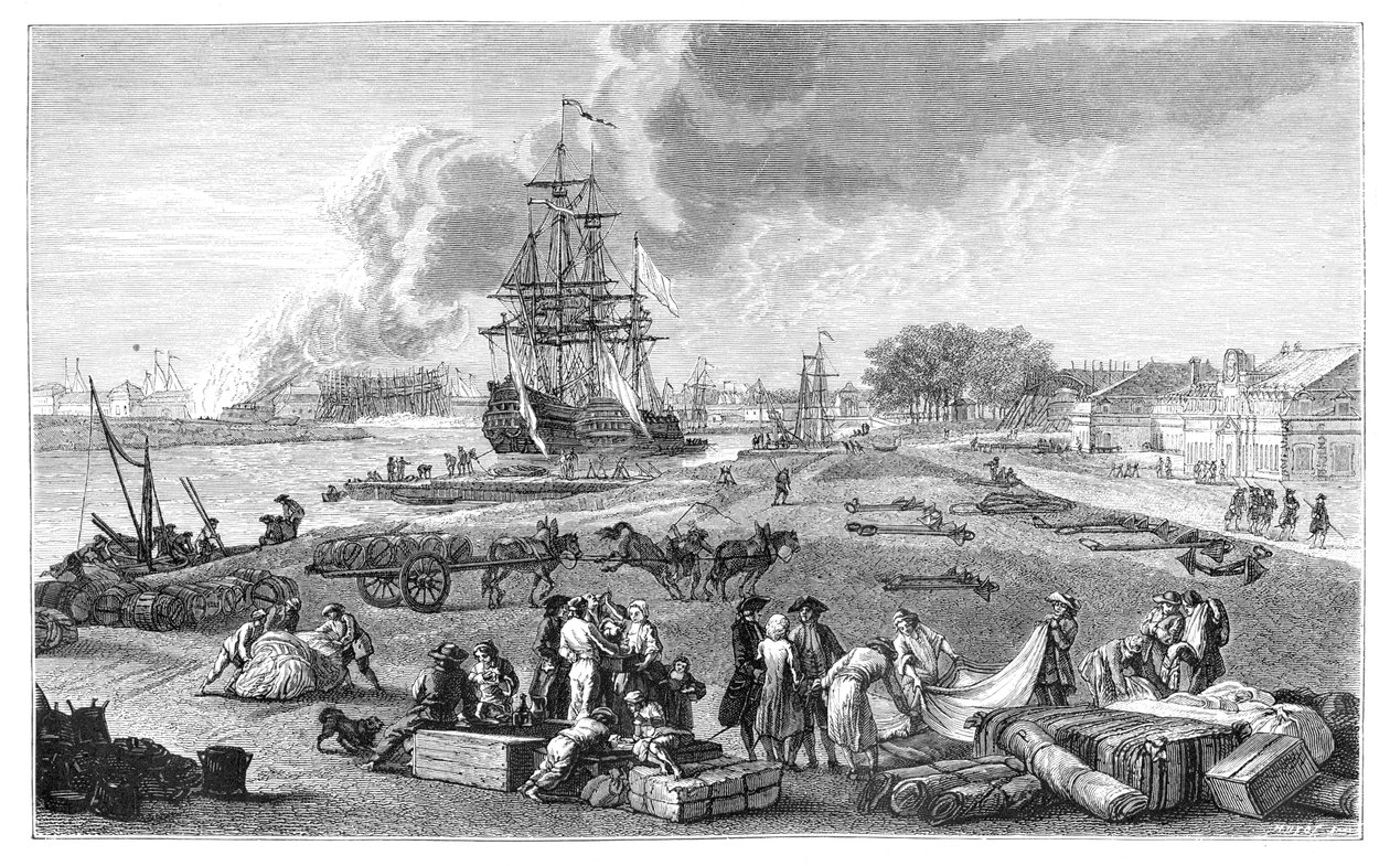 The Port Of Rochefort, 1885 by Unbekannt