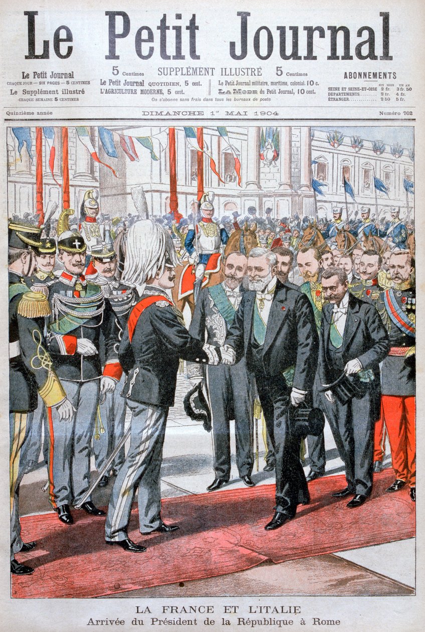 The President of the Republic of France in Rome by Unbekannt