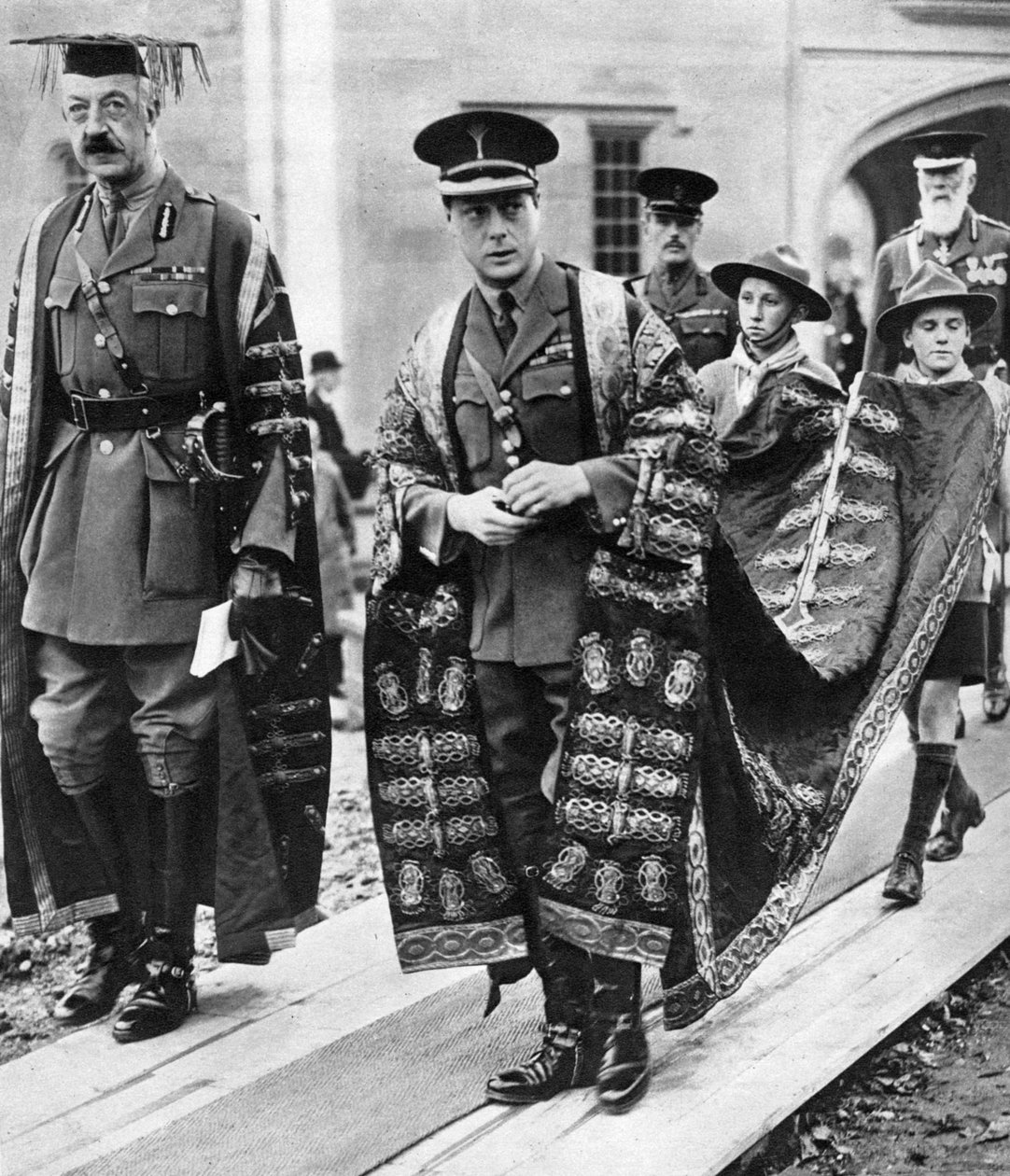 The Prince of Wales as chancellor of the University of Wales, Bangor, 1923 by Unbekannt