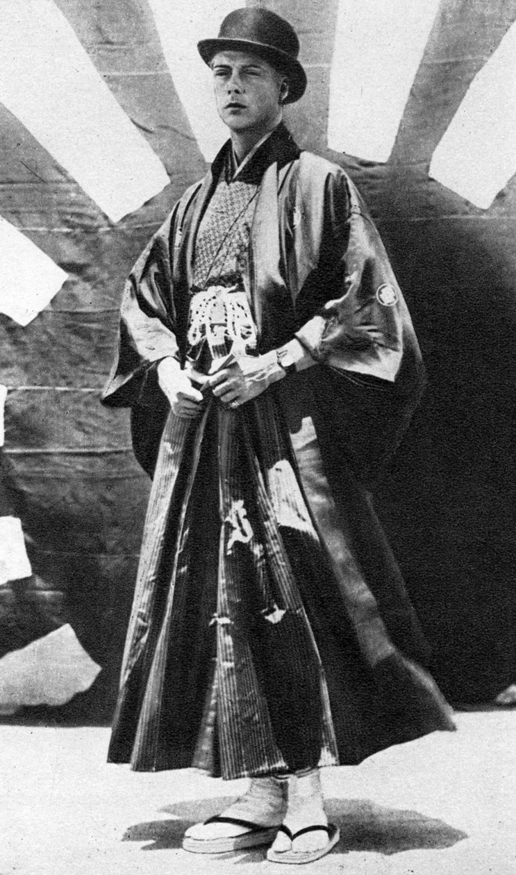 The Prince of Wales in Japanese costume, Japan by Unbekannt