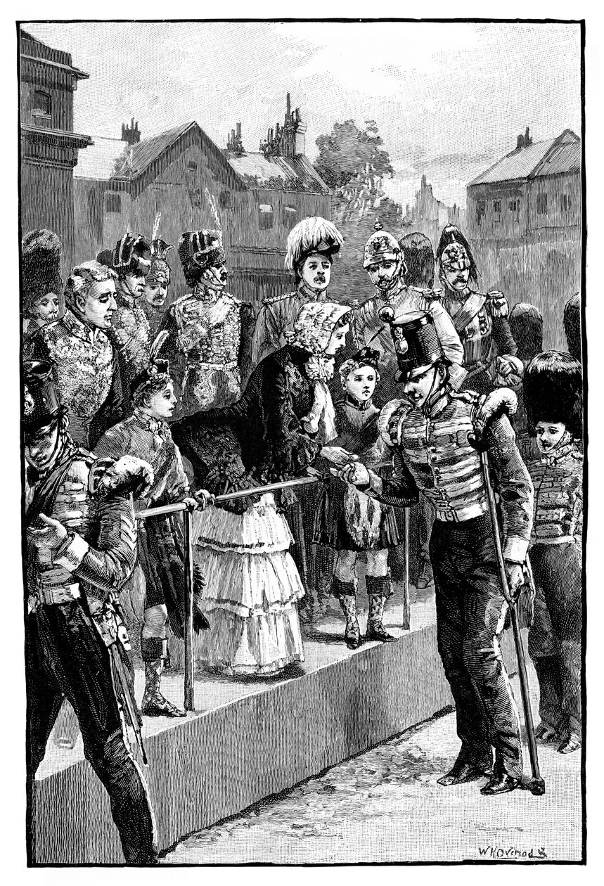 The Queen distributing the Crimea Medal, Horseguards Parade, London by Unbekannt