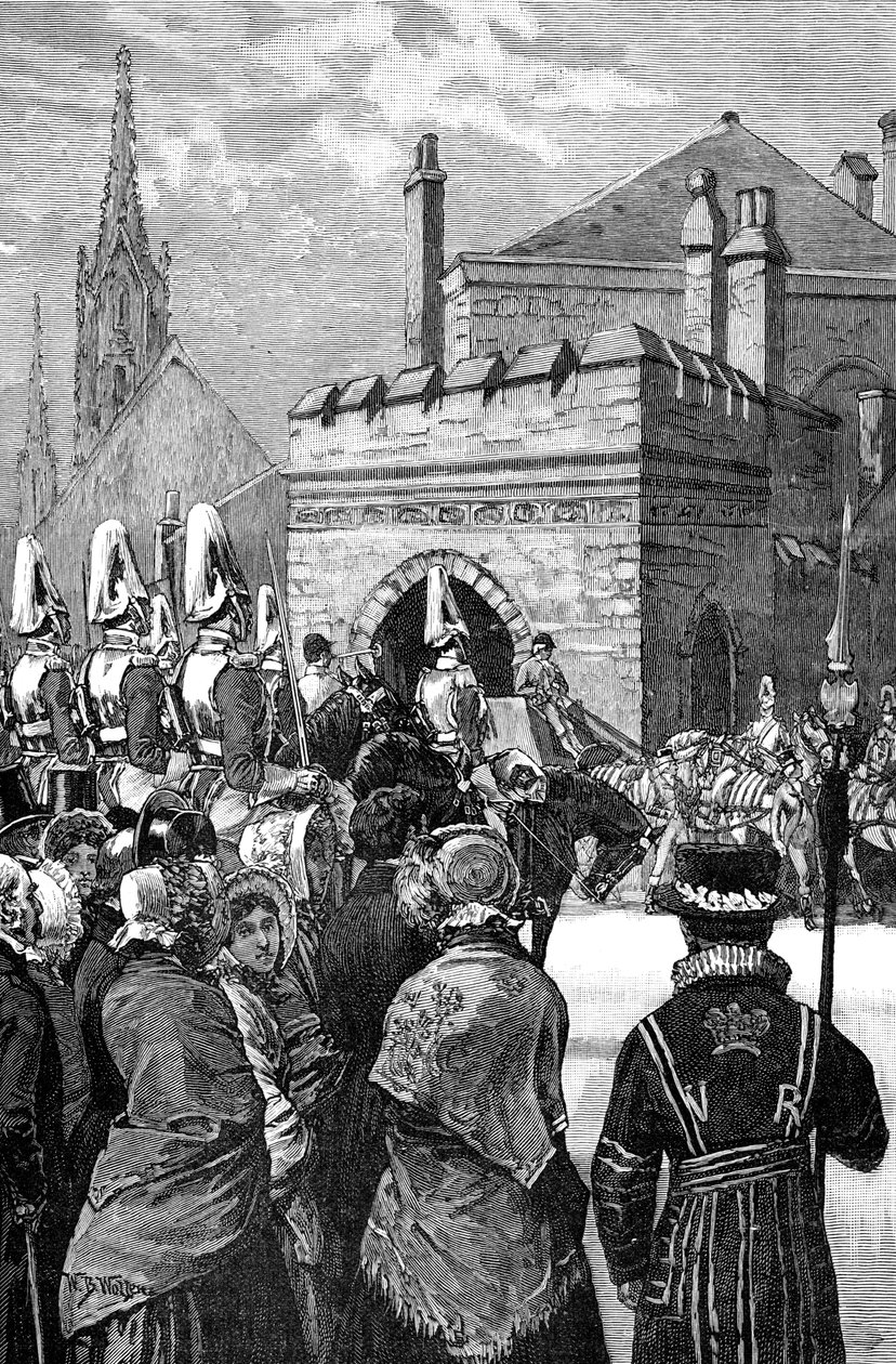 The Queen opening Parliament by Unbekannt