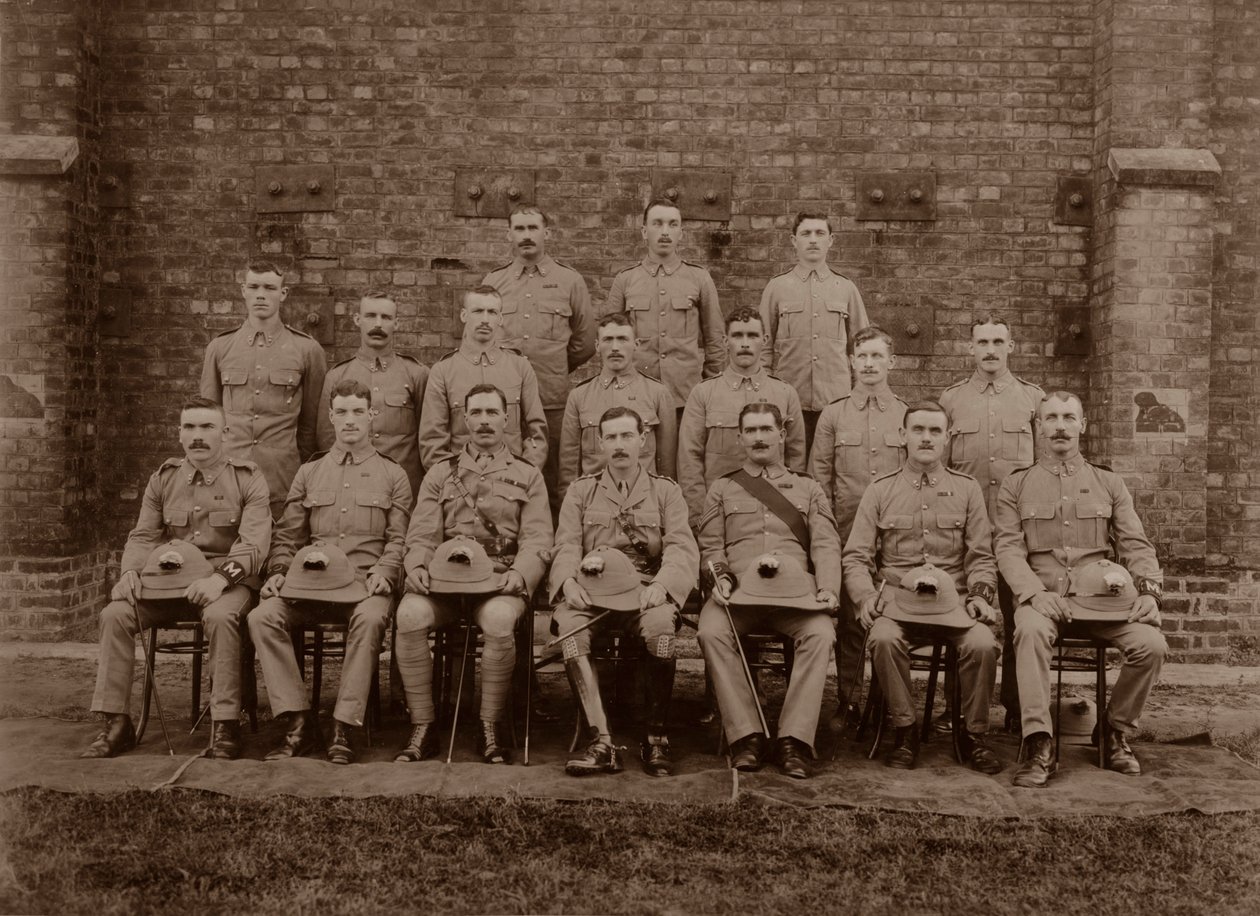 The Regimental Police of the 1st Royal Munster Fusiliers, Rangoon, Burma by Unbekannt