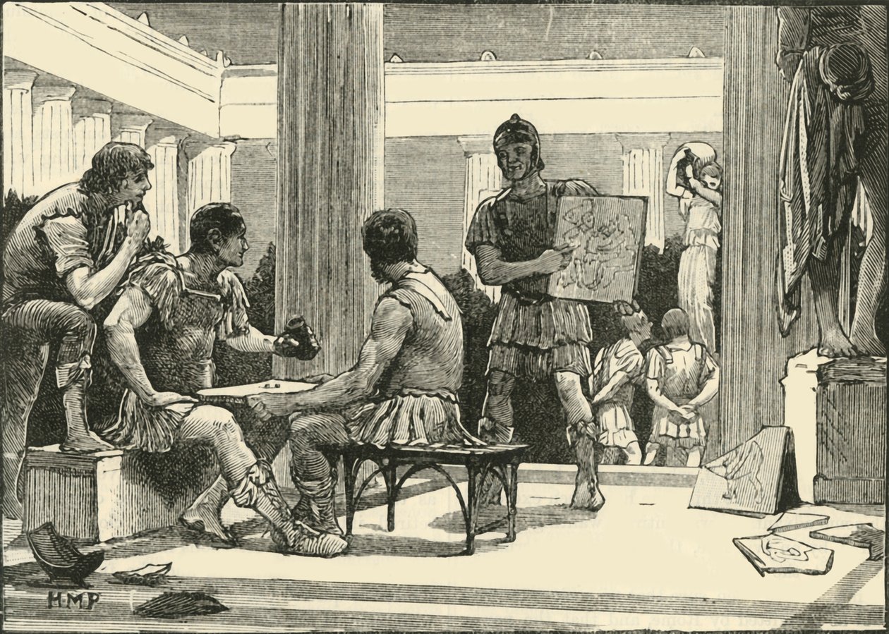 The Romans at Corinth, 1890 by Unbekannt