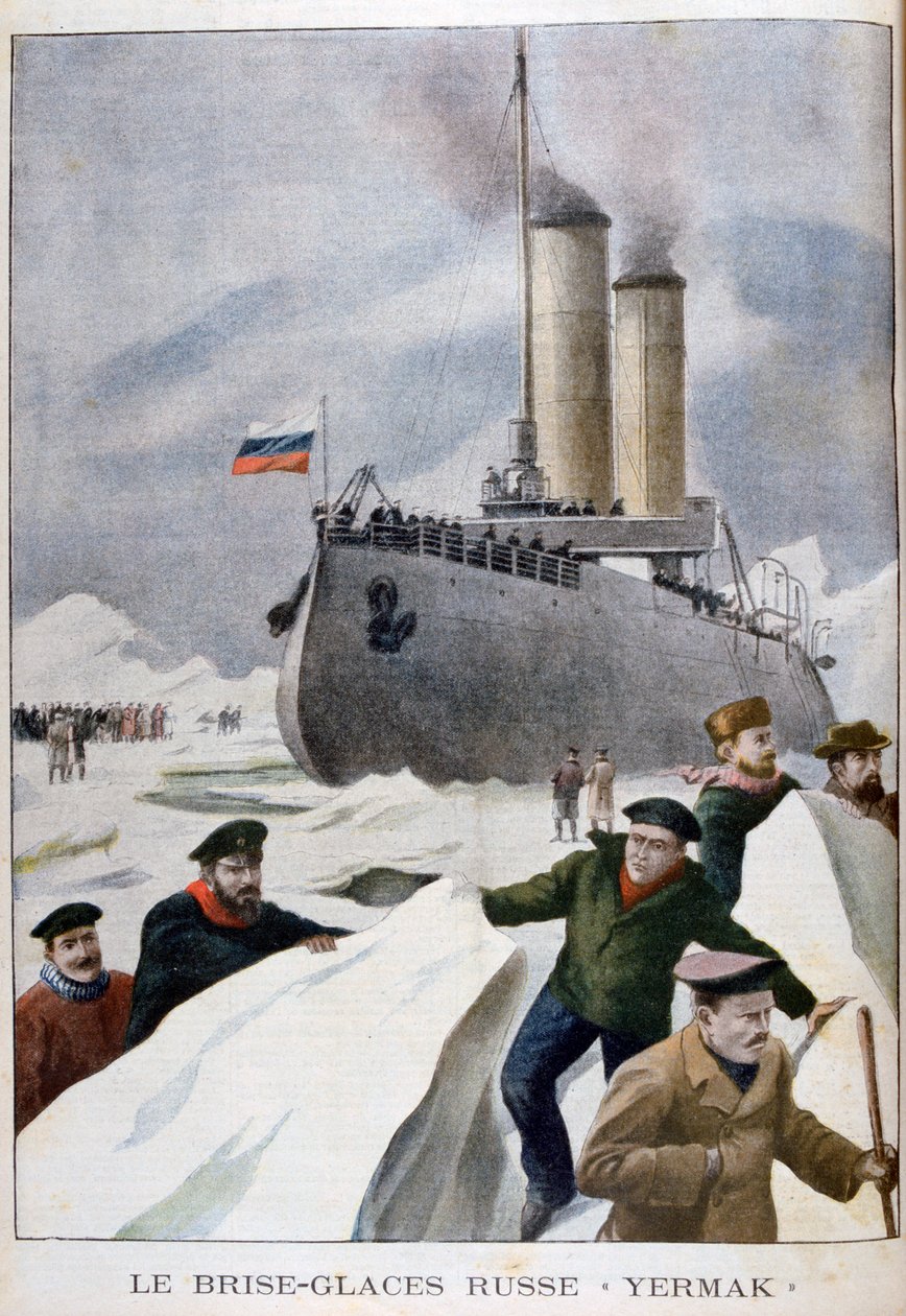 The Russian Icebreaker Yermak, 1902 by Unbekannt
