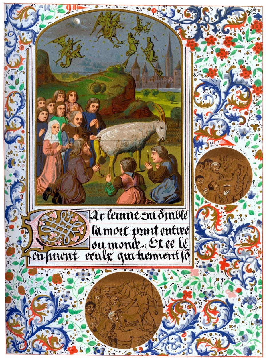 The Sabbath in Vaudois, France, 13th century by Unbekannt