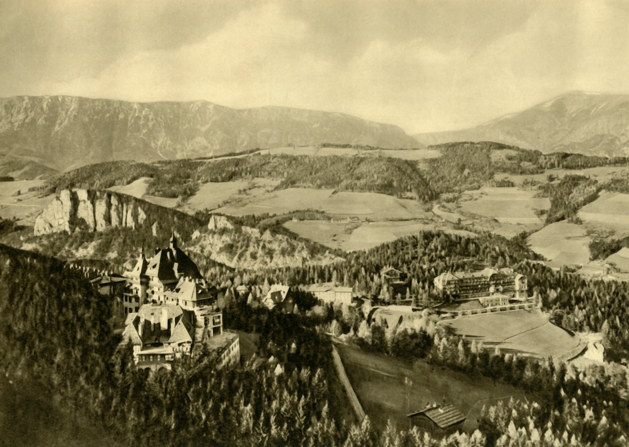The Schneeberg and the Rax mountain range, Semmering, Lower Austria, c1935 by Unbekannt