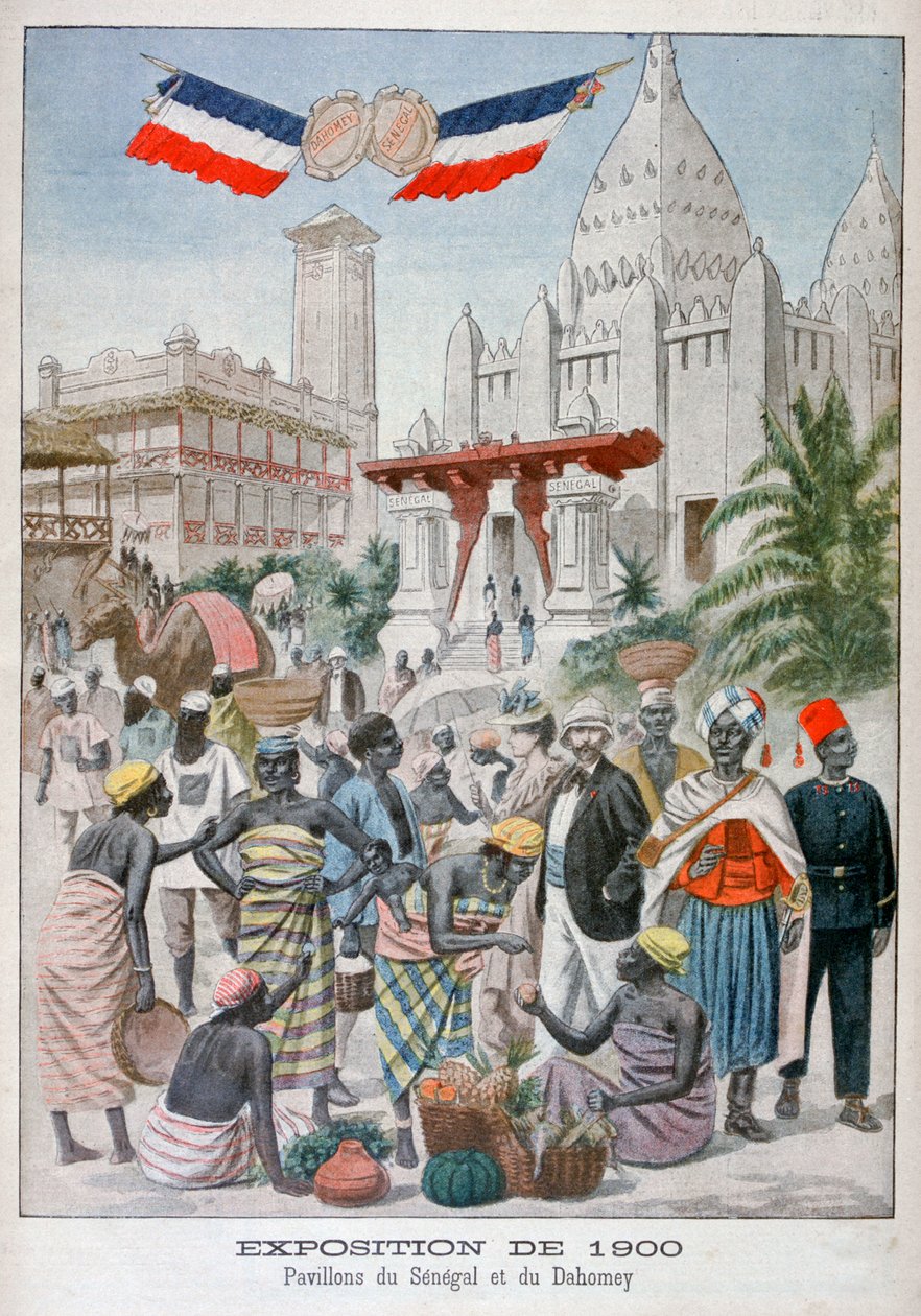 The Sengalise Pavilion at the Universal Exhibition of 1900, Paris by Unbekannt