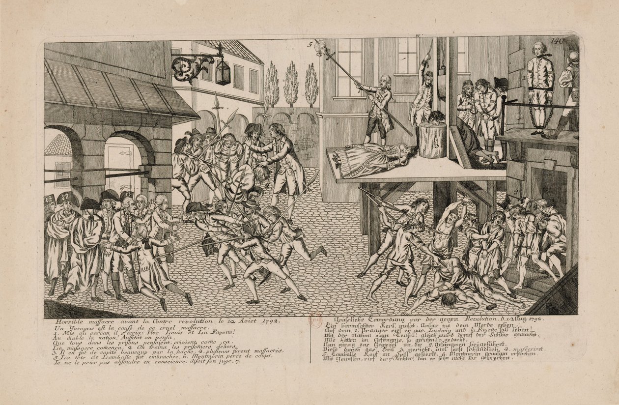 The September Massacres of 1792. The Death of Princesse de Lamballe by Unbekannt
