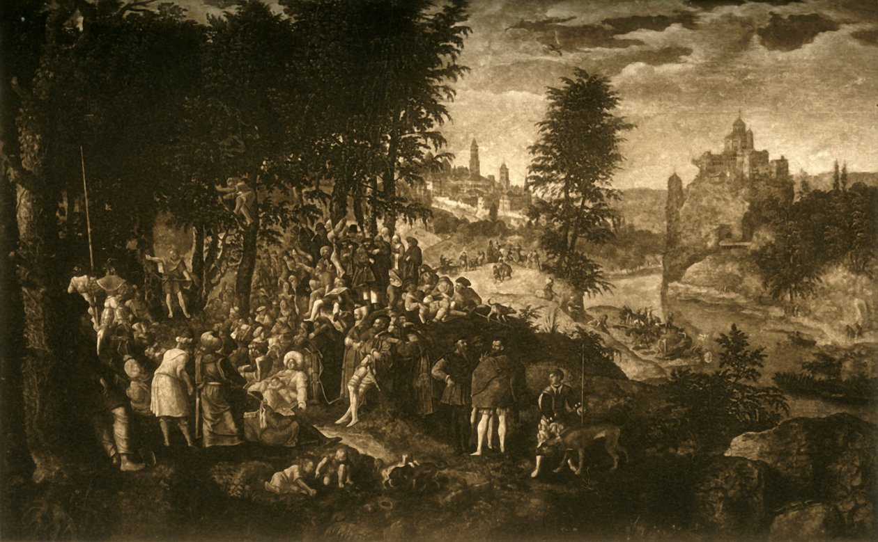 The Sermon of St. John the Baptist by Unbekannt