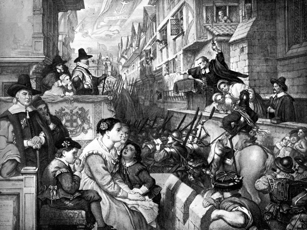 The Setting out of the Train Bands from London, 1643 by Unbekannt