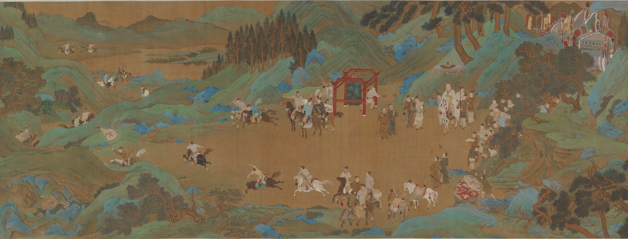 The Shanglin Park: Imperial Hunt, Ming or Qing dynasty, 17th century by Unbekannt