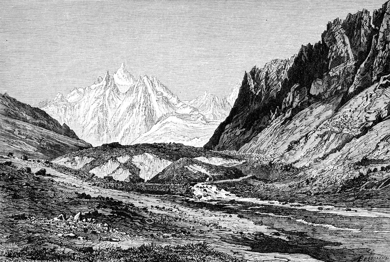 The Shchurovskiy Glacier, Russia, 1895 by Unbekannt