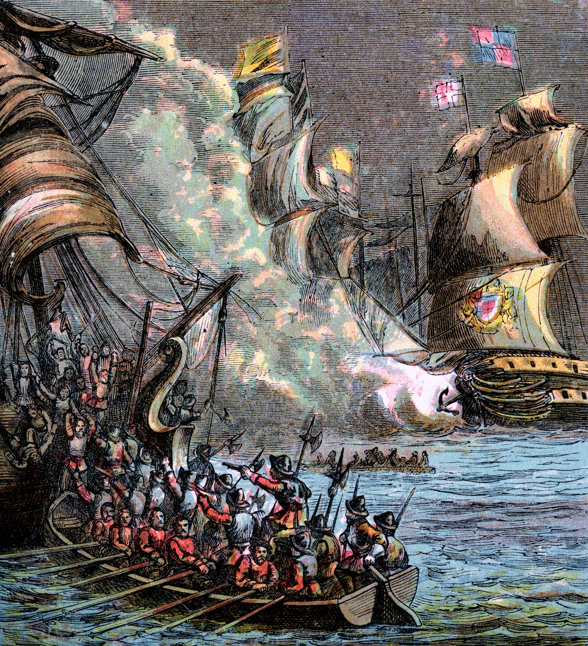 The Spanish Armada, 1588, c1850 by Unbekannt