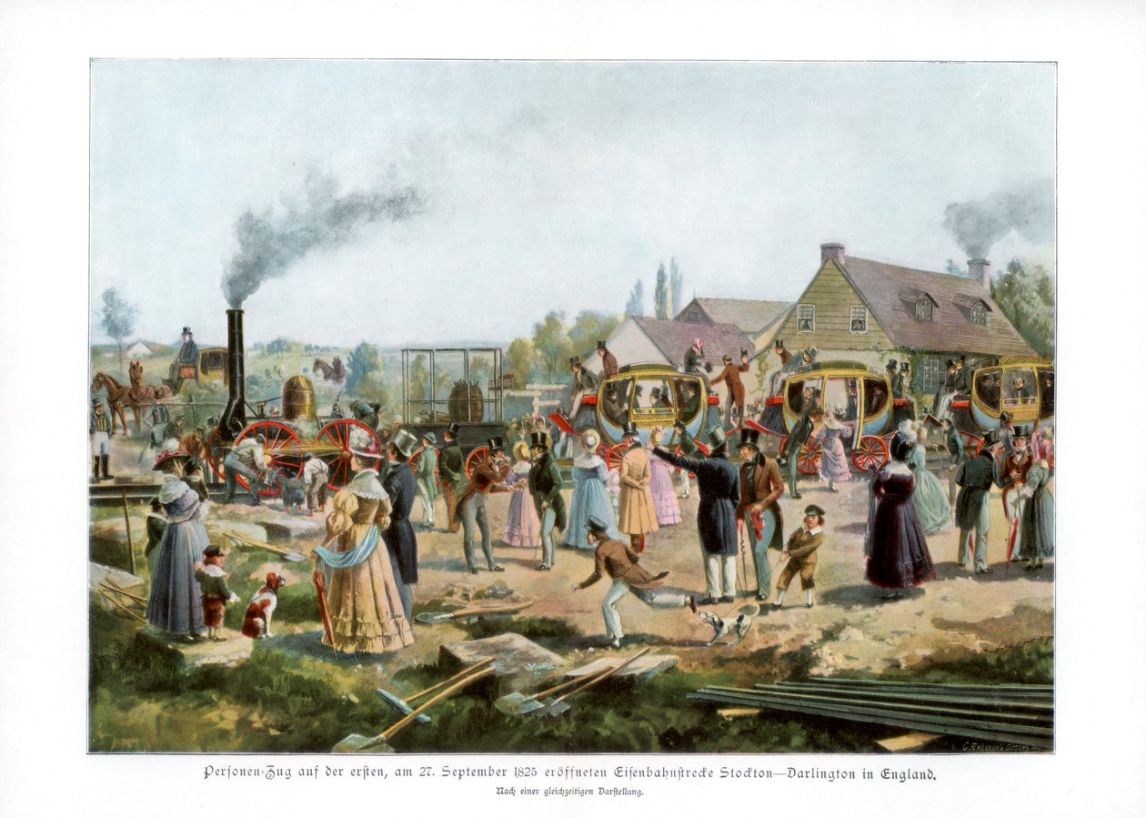 The Stockton & Darlington Railway, 1825 1900 by Unbekannt