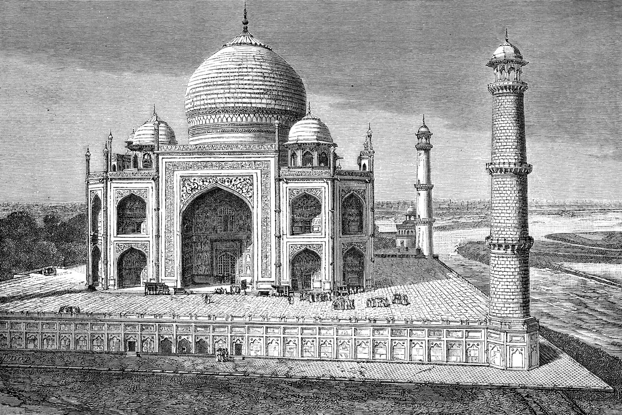 The Taj Mahal, Agra, India by Unbekannt