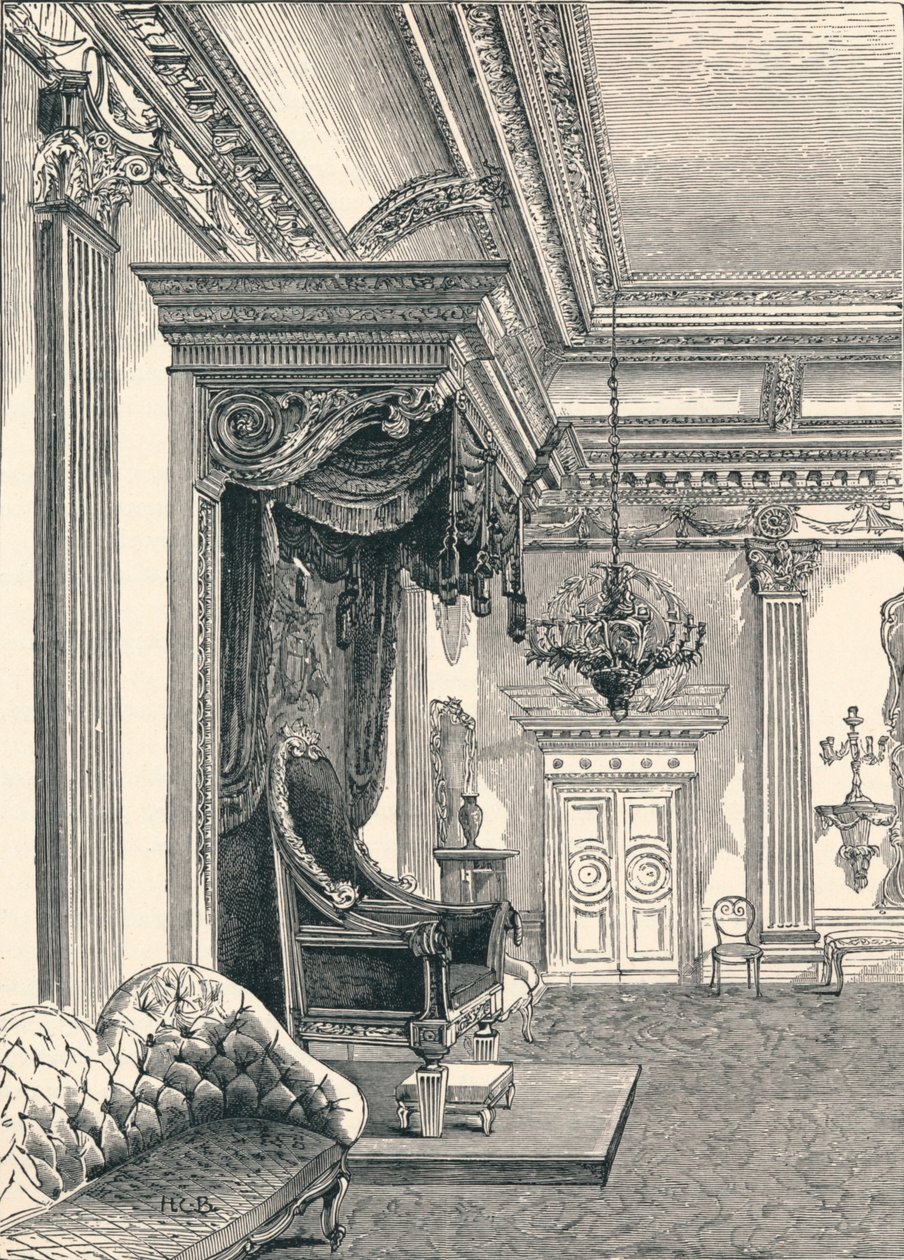 The Throne Room Dublin Castle, 1896 by Unbekannt
