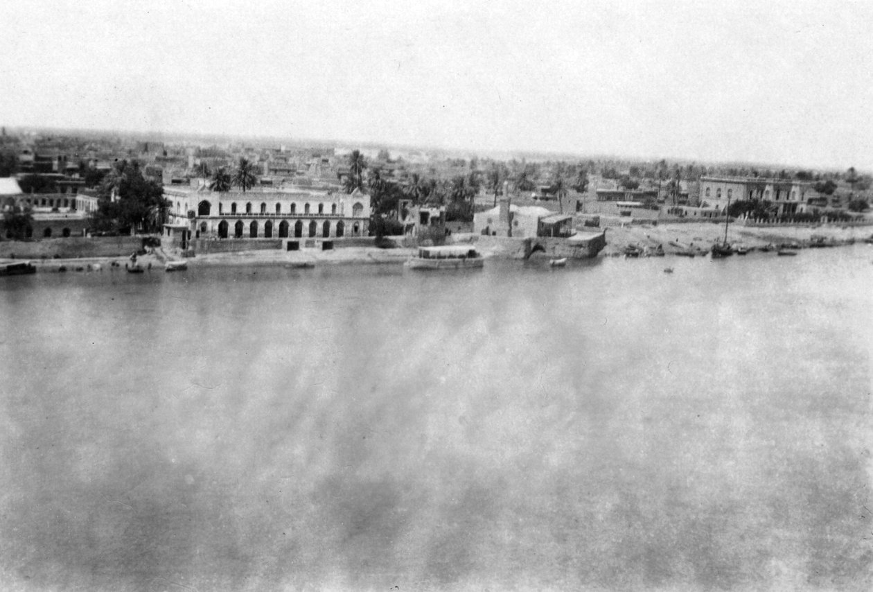 The Tigris River from the 31st British General Hospital, Baghdad, Mesopotamia, WWI by Unbekannt